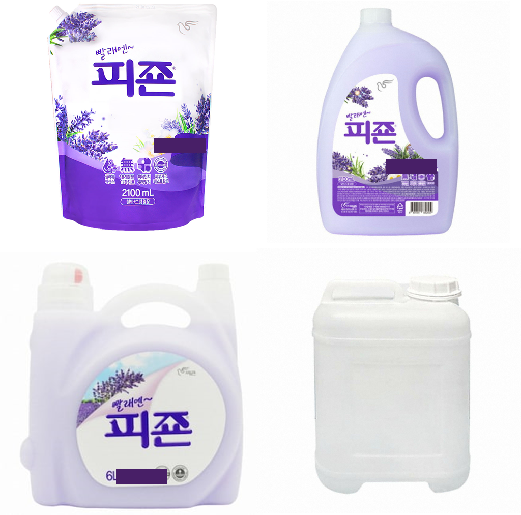 피죤 레귤러 섬유유연제 핑크로즈 본품, 3.1L, 4개